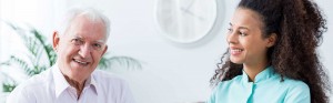 Positive carer and retired man